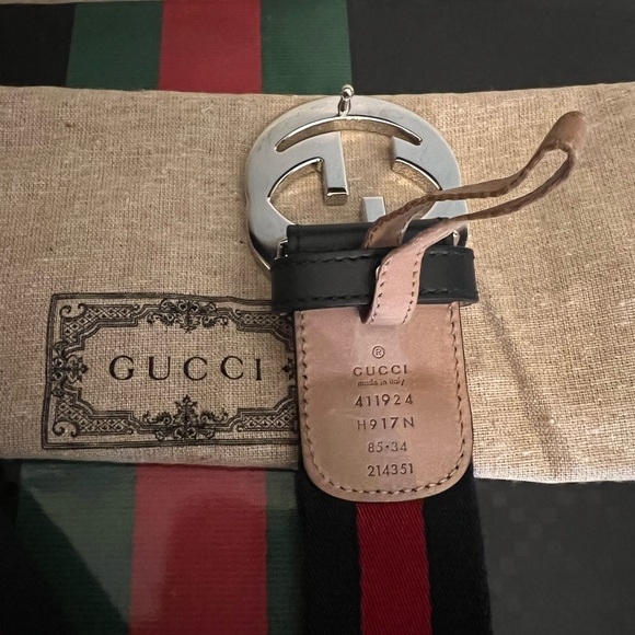 GUCCI RED & BLUE BELT UNISEX
SIZE 85 - Picture 2 of 3